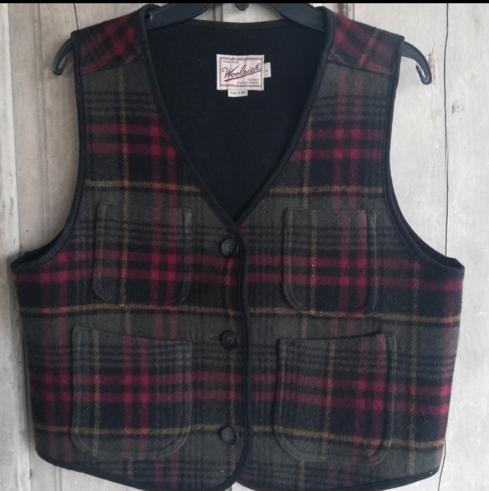 Plaid Woolrich Vest